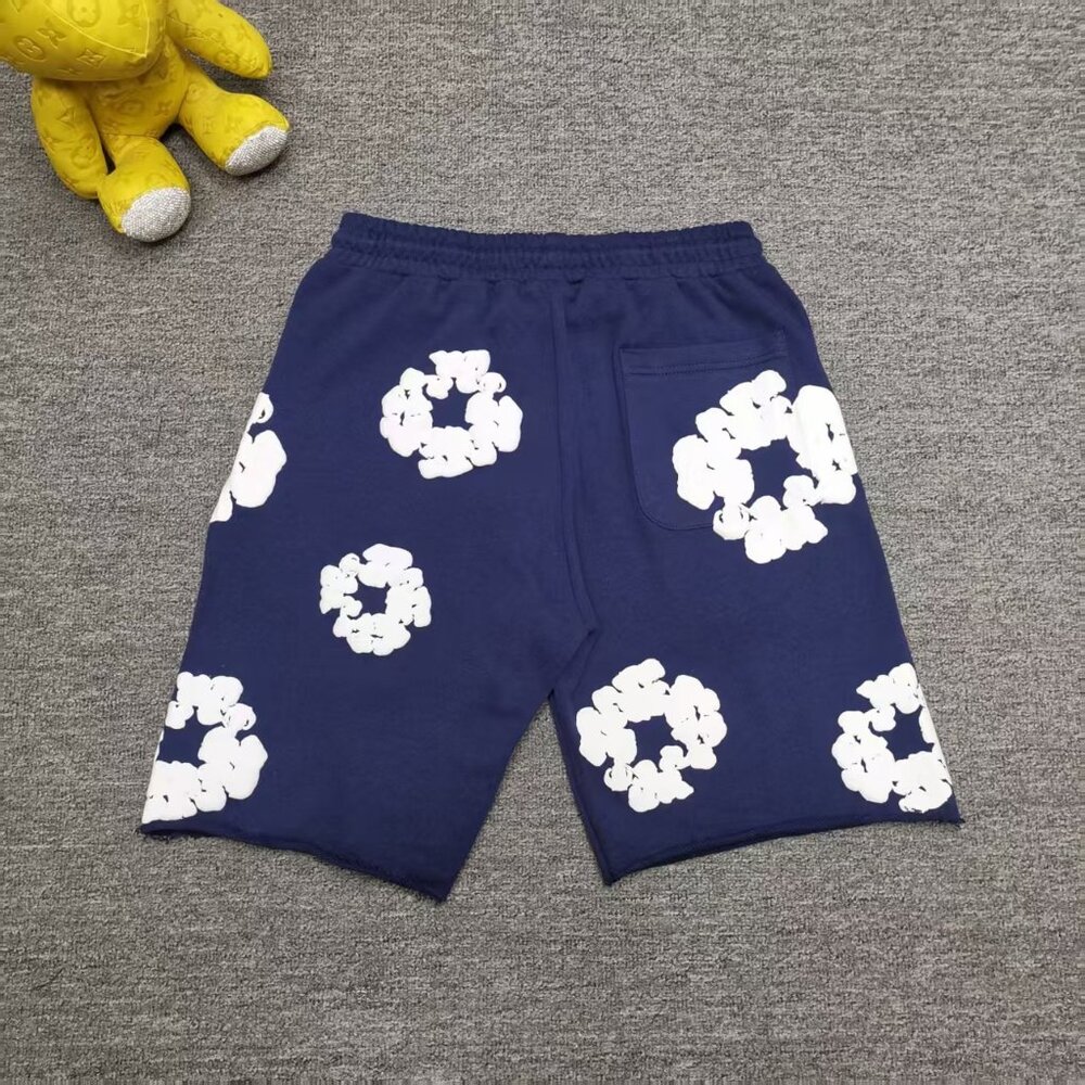 Denim Tears deep blue sports shorts